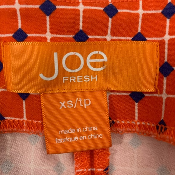 Vintage Inspired Tangerine Mod Print Dress - Picture 7 of 7